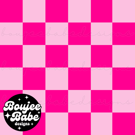 Hot Pink Checker Seamless File