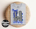CHECKERED BOW INITIAL